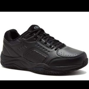 Athletic works 10 4E wide width all black sneaker shoe
